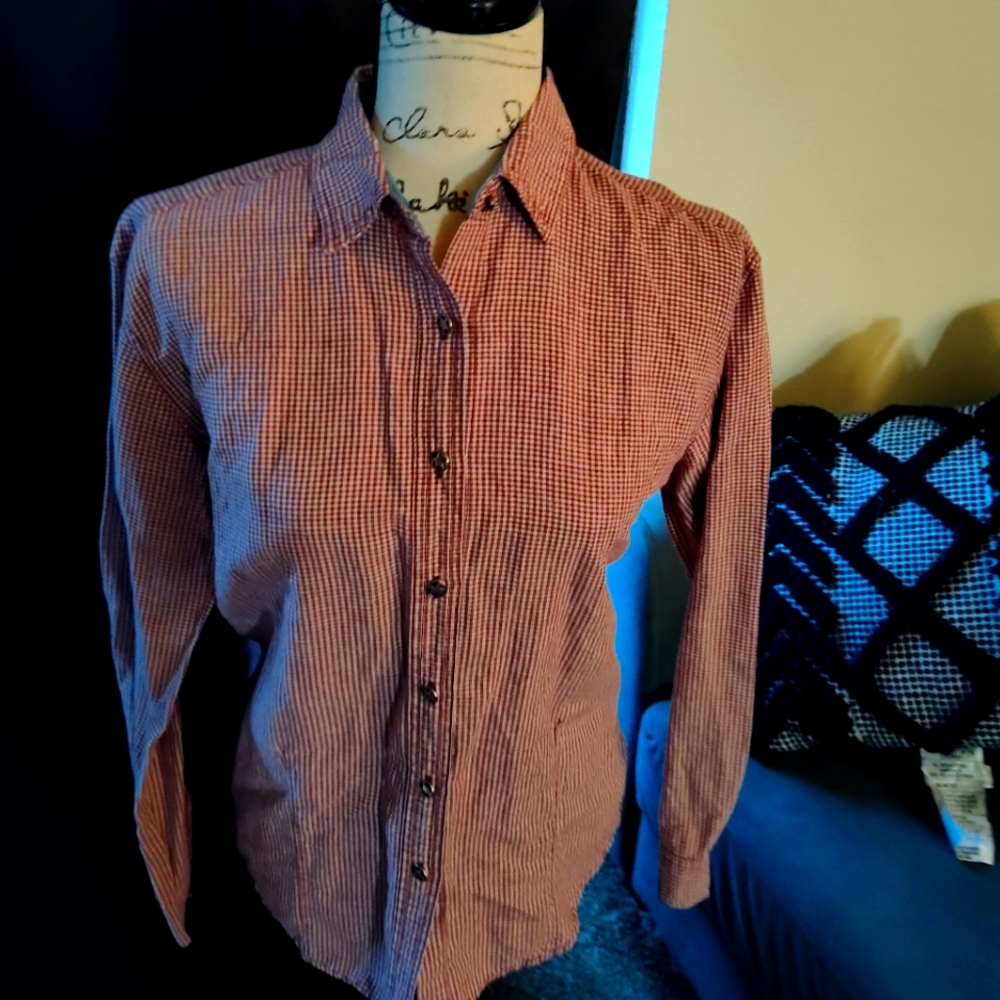 Women's Wrangler Blues Red/White Small button up